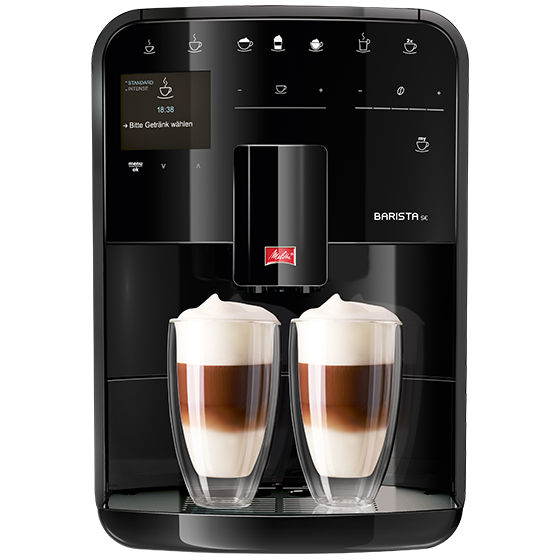 Melitta® Kaffeevollautomat Melitta Barista SE Schwarz 6783921 1 – Studio view of machine with digital display